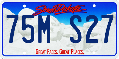 SD license plate 75MS27