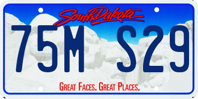 SD license plate 75MS29