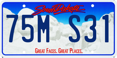 SD license plate 75MS31