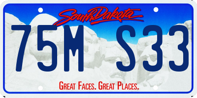 SD license plate 75MS33