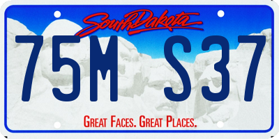SD license plate 75MS37
