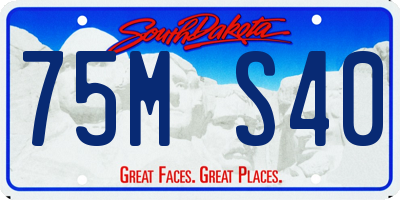 SD license plate 75MS40