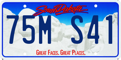 SD license plate 75MS41