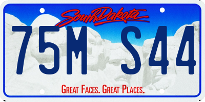SD license plate 75MS44