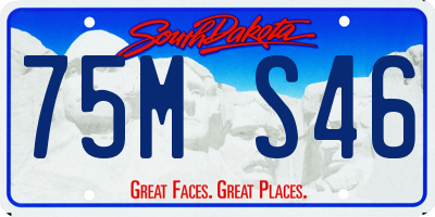 SD license plate 75MS46