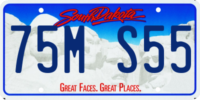 SD license plate 75MS55