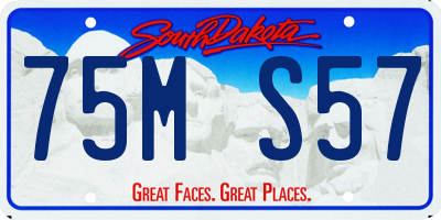 SD license plate 75MS57