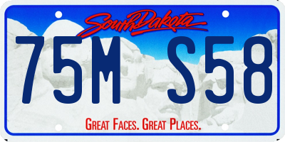 SD license plate 75MS58