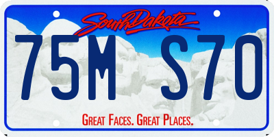 SD license plate 75MS70