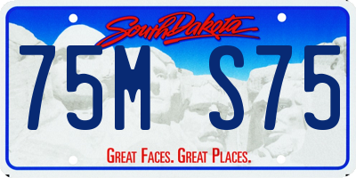 SD license plate 75MS75