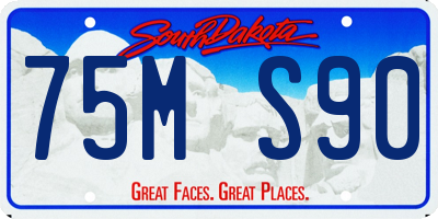 SD license plate 75MS90