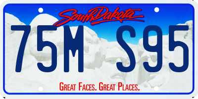 SD license plate 75MS95