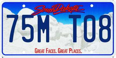 SD license plate 75MT08
