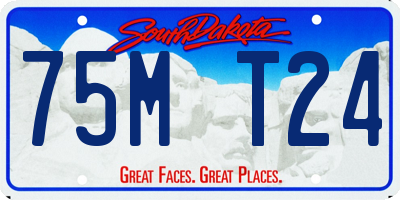 SD license plate 75MT24