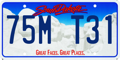 SD license plate 75MT31