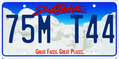 SD license plate 75MT44