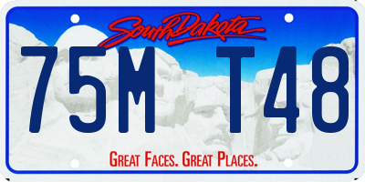 SD license plate 75MT48