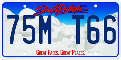 SD license plate 75MT66