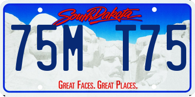 SD license plate 75MT75