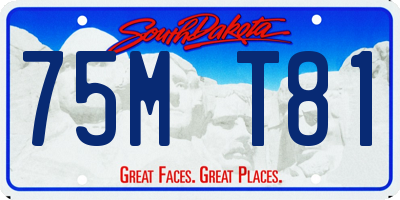 SD license plate 75MT81