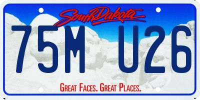 SD license plate 75MU26