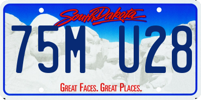SD license plate 75MU28