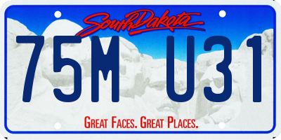 SD license plate 75MU31