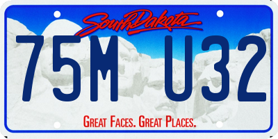 SD license plate 75MU32