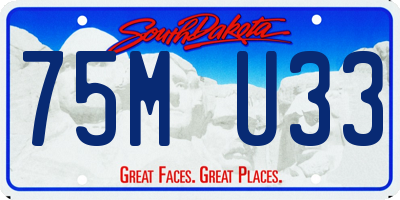 SD license plate 75MU33