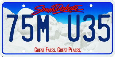 SD license plate 75MU35