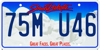 SD license plate 75MU46