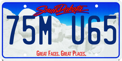 SD license plate 75MU65