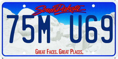 SD license plate 75MU69