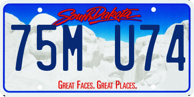 SD license plate 75MU74