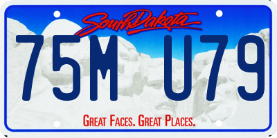SD license plate 75MU79