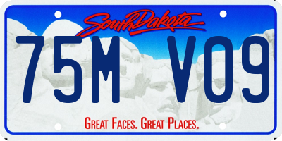 SD license plate 75MV09
