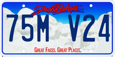 SD license plate 75MV24