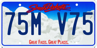 SD license plate 75MV75