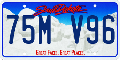 SD license plate 75MV96