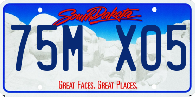 SD license plate 75MX05