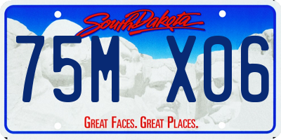 SD license plate 75MX06