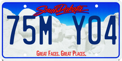 SD license plate 75MY04