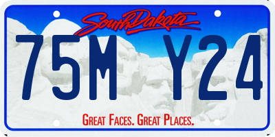 SD license plate 75MY24