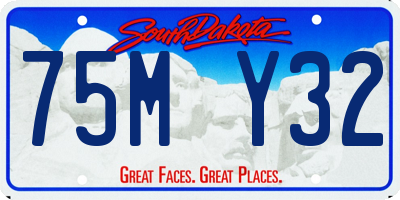 SD license plate 75MY32