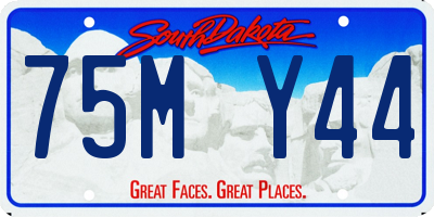 SD license plate 75MY44