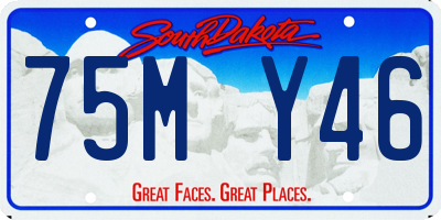 SD license plate 75MY46