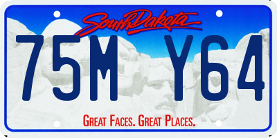 SD license plate 75MY64