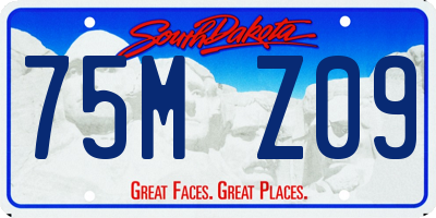 SD license plate 75MZ09