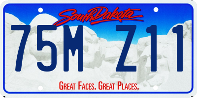 SD license plate 75MZ11