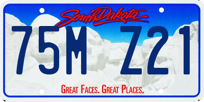SD license plate 75MZ21
